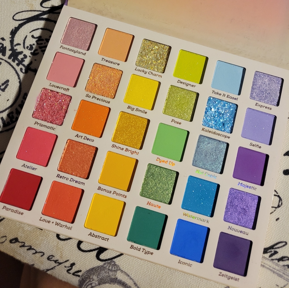 Very lightly used Colourpop Fade Into Hue eyeshadow palette.